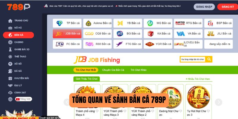 Tổng quan về sảnh bắn cá 789P