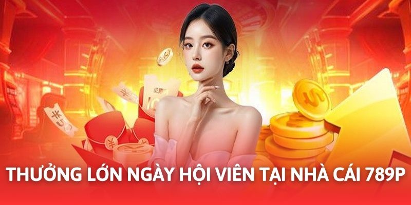 Khuyến mãi 789P thưởng bất ngờ vào ngày hội viên mỗi tháng